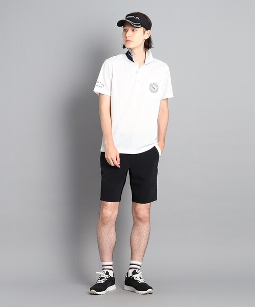 adabat（アダバット）の「◆【吸水速乾／UVカット】ポケットあり 衿裏デザイン 半袖ポロシャツ（ポロシャツ・メンズ・ライトブルー/ホワイト/ダークネイビー/ピンク系・52/50/48/46/54）」の6枚目の写真