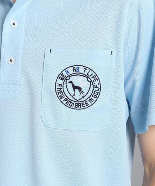 adabat（アダバット）の「◆【吸水速乾／UVカット】ポケットあり 衿裏デザイン 半袖ポロシャツ（ポロシャツ・メンズ・ライトブルー/ホワイト/ダークネイビー/ピンク系・52/50/48/46/54）」の12枚目の写真