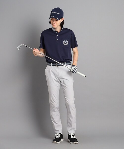 adabat（アダバット）の「◆【吸水速乾／UVカット】ポケットあり 衿裏デザイン 半袖ポロシャツ（ポロシャツ・メンズ・ライトブルー/ホワイト/ダークネイビー/ピンク系・52/50/48/46/54）」の19枚目の写真