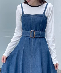 one way | フレアラインジャンスカ(ジャンパースカート)