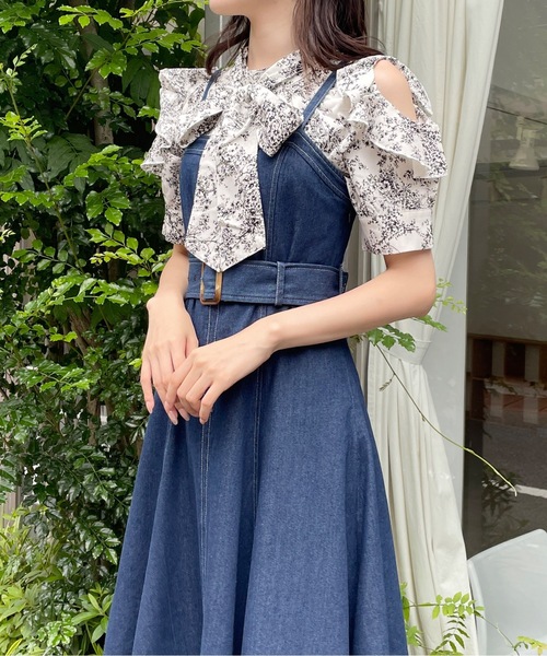 one way（ワンウェイ）の「フレアラインジャンスカ（ジャンパースカート・レディース・ダークブルー/ダークグレー/ブラック・FREE）」の4枚目の写真