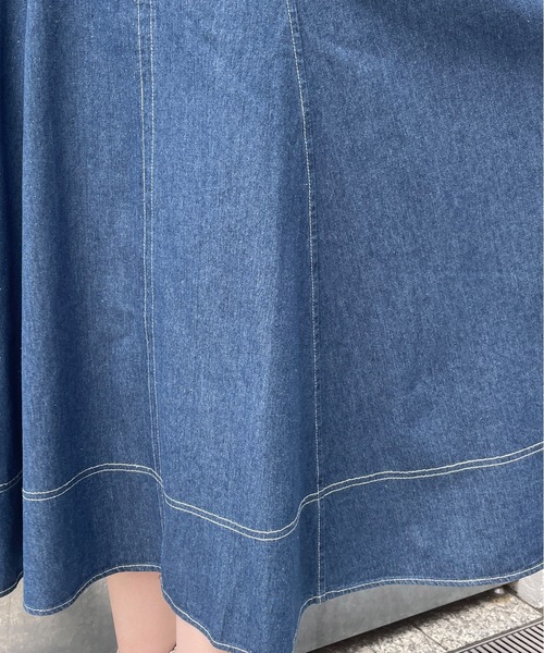 one way（ワンウェイ）の「フレアラインジャンスカ（ジャンパースカート・レディース・ダークブルー/ダークグレー/ブラック・FREE）」の5枚目の写真