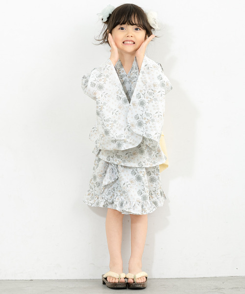 セール】セパレート浴衣セット 子ども キッズ 上下セット（上着