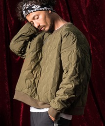 ANGENEHM(AQl[)mlt4418-Quilting fabric long sleeve pullover vI[o[(̑gbvX)
