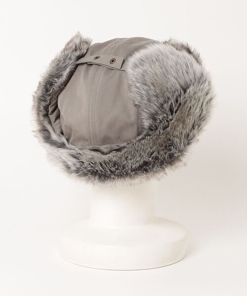 milsa（ミルサ）の「milsa/ミルサ キャップ トラッパーハット  234061208（キャップ・レディース・ブラック/オリーブ/グレー/ベージュ/ブラウン・FREE）」の6枚目の写真