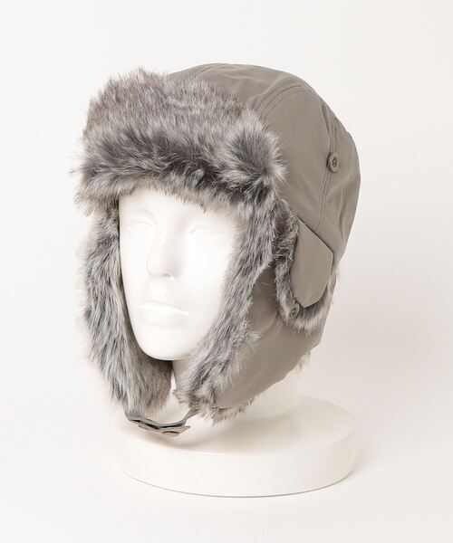 milsa（ミルサ）の「milsa/ミルサ キャップ トラッパーハット  234061208（キャップ・レディース・ブラック/オリーブ/グレー/ベージュ/ブラウン・FREE）」の7枚目の写真