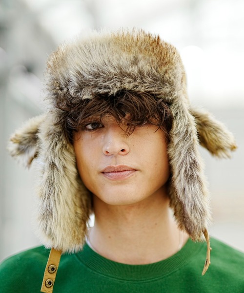 milsa（ミルサ）の「milsa/ミルサ キャップ トラッパーハット  234061208（キャップ・レディース・ブラック/オリーブ/グレー/ベージュ/ブラウン・FREE）」の4枚目の写真