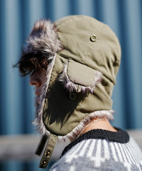 milsa（ミルサ）の「milsa/ミルサ キャップ トラッパーハット  234061208（キャップ・レディース・ブラック/オリーブ/グレー/ベージュ/ブラウン・FREE）」の10枚目の写真