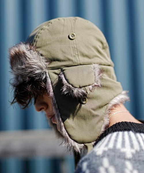 milsa（ミルサ）の「milsa/ミルサ キャップ トラッパーハット  234061208（キャップ・レディース・ブラック/オリーブ/グレー/ベージュ/ブラウン・FREE）」の11枚目の写真