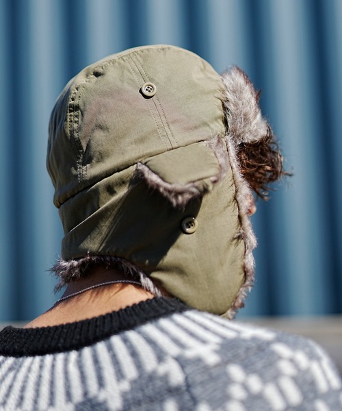 milsa（ミルサ）の「milsa/ミルサ キャップ トラッパーハット  234061208（キャップ・レディース・ブラック/オリーブ/グレー/ベージュ/ブラウン・FREE）」の14枚目の写真