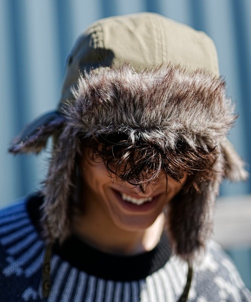 milsa（ミルサ）の「milsa/ミルサ キャップ トラッパーハット  234061208（キャップ・レディース・ブラック/オリーブ/グレー/ベージュ/ブラウン・FREE）」の15枚目の写真