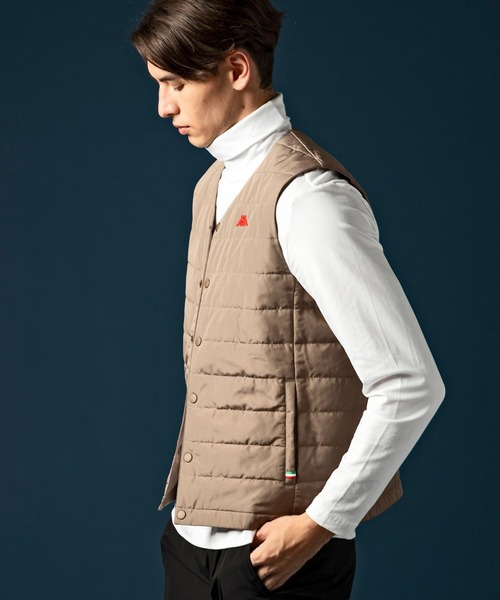 Kappa（カッパ）の「Kappa(カッパ)RDKパディングベスト（ベスト・メンズ・ブラック/カーキ/ネイビー/ベージュ・L/XL/M）」の5枚目の写真