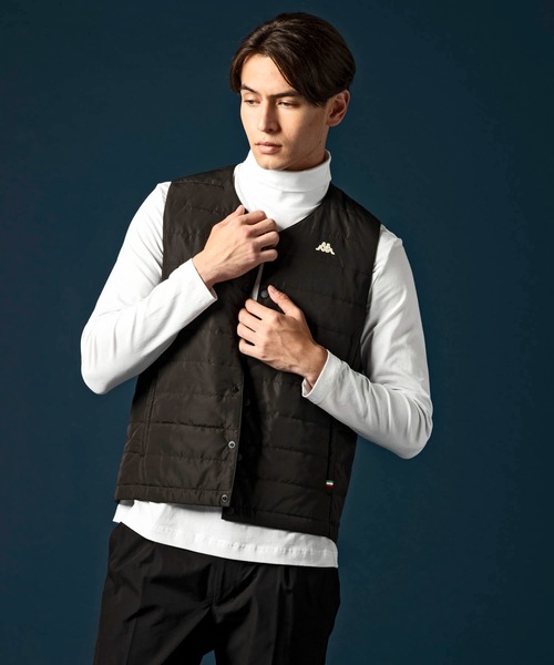Kappa（カッパ）の「Kappa(カッパ)RDKパディングベスト（ベスト・メンズ・ブラック/カーキ/ネイビー/ベージュ・L/XL/M）」の16枚目の写真