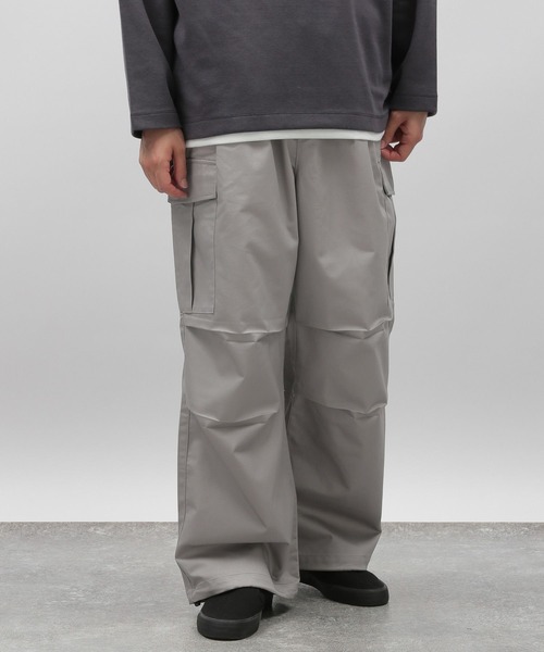 Lig.  ワイドカーゴパンツ　グレー lig. wide cargo pants ワイドカーゴパンツグレー ガウチョ
