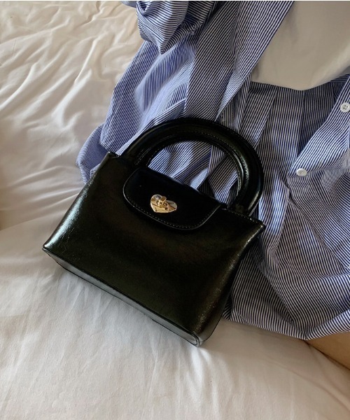 gossip！ロサンゼルス（ゴシップロサンゼルス）の「ハートロック２WAYBAG（ハンドバッグ・レディース・ブラック/ホワイト・FREE）」の10枚目の写真