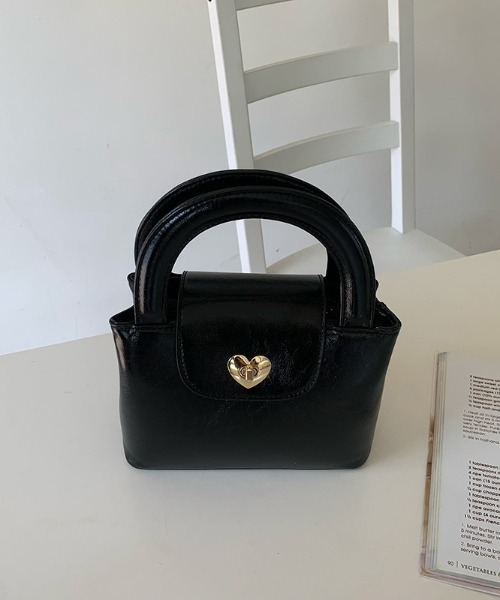 gossip！ロサンゼルス（ゴシップロサンゼルス）の「ハートロック２WAYBAG（ハンドバッグ・レディース・ブラック/ホワイト・FREE）」の13枚目の写真