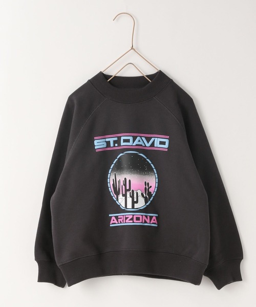 LOWRYS FARM（ローリーズファーム）の「ＴＣラグランプルオーバーロングスリーブ　975181（スウェット・キッズ・ホワイト/グレー/チャコールグレー・110cm/120cm/130cm/140cm/150cm）」の14枚目の写真