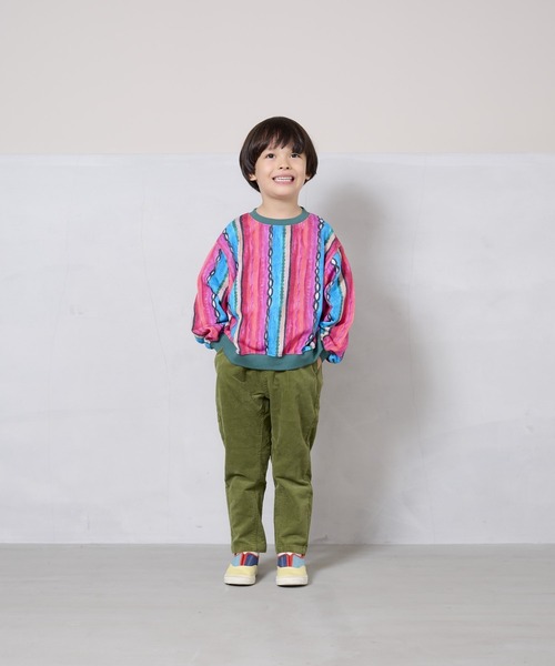 BIG FIELD（ビッグフィールド）の「コールテンマチツキテーパードパンツ（80～150cm）（その他パンツ・キッズ・カーキ/ピンク/チャコール/ネイビー/イエロー/サンドベージュ・80/90/95/100/110/120/130/140/150）」の12枚目の写真