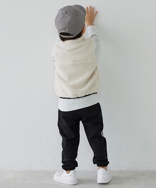 petit main（プティマイン）の「【防汚加工】ラインカットパンツ（その他パンツ・キッズ・ブラック/トップグレー/ライトベージュ・90cm/110cm/130cm/100cm/80ｃｍ/120cm）」の17枚目の写真