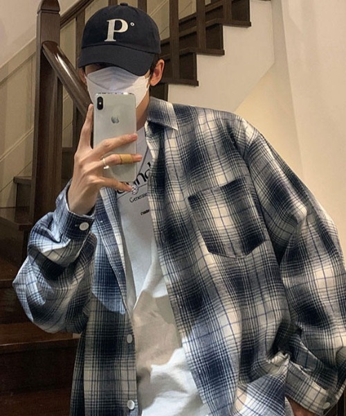 MGV(エムジーヴィー)の「マルチチェックシャツ(シャツ/ブラウス・メンズ・ブルー/ホワイト/グレー・X-LARGE/LARGE/MEDIUM)」の12枚目の写真