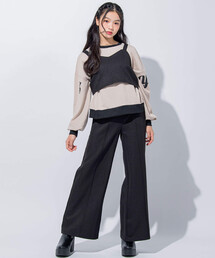 ZIDDY（ジディ）の「【 ニコ☆プチ 掲載 】2点セットビスチェ＆パンツセットアップﾟ(130~160cm)（セットアップ・キッズ）」