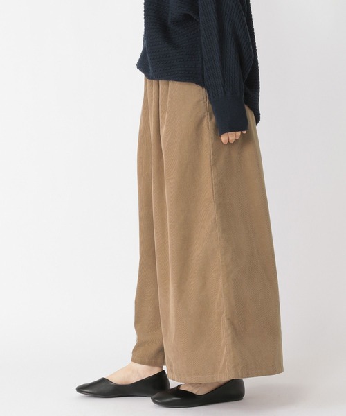 studio CLIP（スタディオクリップ）の「【マシンウォッシャブル/イージーケア】ケアコーデュロイスカーチョ（その他パンツ・レディース・オフホワイト/ネイビー/ベージュ・LARGE/MEDIUM）」の8枚目の写真