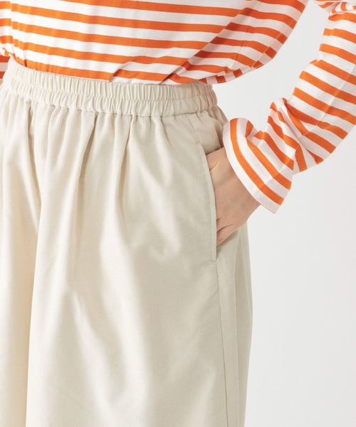 studio CLIP（スタディオクリップ）の「【マシンウォッシャブル/イージーケア】ケアコーデュロイスカーチョ（その他パンツ・レディース・オフホワイト/ネイビー/ベージュ・LARGE/MEDIUM）」の15枚目の写真