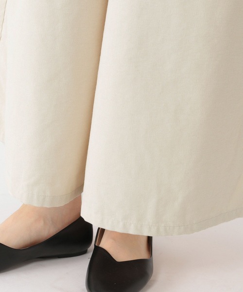 studio CLIP（スタディオクリップ）の「【マシンウォッシャブル/イージーケア】ケアコーデュロイスカーチョ（その他パンツ・レディース・オフホワイト/ネイビー/ベージュ・LARGE/MEDIUM）」の16枚目の写真