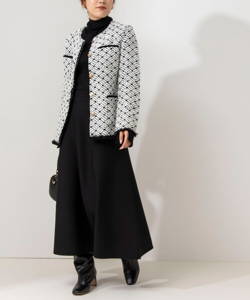 NOLLEY’S（ノーリーズ）の「◇【WEB限定】【john branigan/ジョン ブラニガン】ノーカラージャケット（ノーカラージャケット・レディース・ブルー系その他7/ブラック系その他3・FREE）」の13枚目の写真