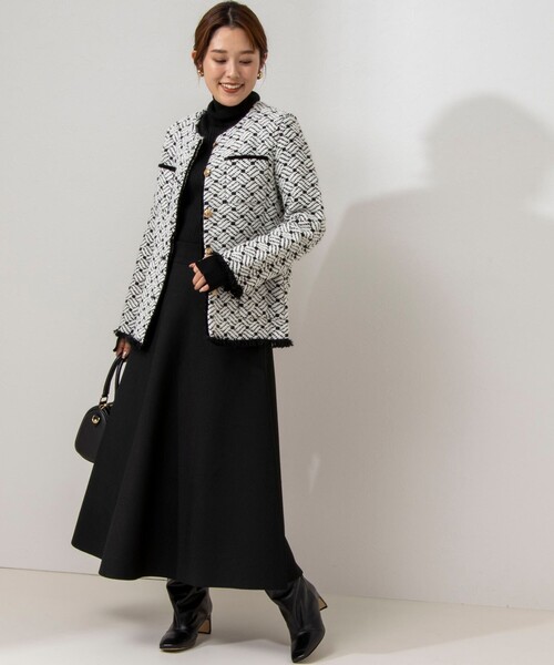 NOLLEY’S（ノーリーズ）の「◇【WEB限定】【john branigan/ジョン ブラニガン】ノーカラージャケット（ノーカラージャケット・レディース・ブルー系その他7/ブラック系その他3・FREE）」の15枚目の写真