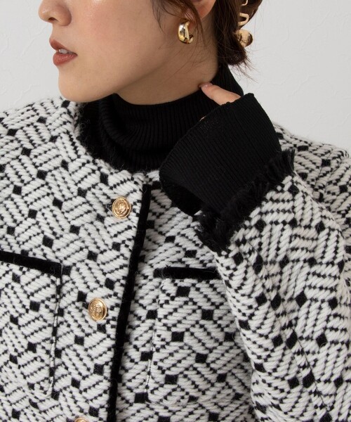 NOLLEY’S（ノーリーズ）の「◇【WEB限定】【john branigan/ジョン ブラニガン】ノーカラージャケット（ノーカラージャケット・レディース・ブルー系その他7/ブラック系その他3・FREE）」の19枚目の写真