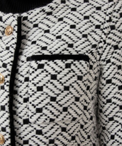 NOLLEY’S（ノーリーズ）の「◇【WEB限定】【john branigan/ジョン ブラニガン】ノーカラージャケット（ノーカラージャケット・レディース・ブルー系その他7/ブラック系その他3・FREE）」の5枚目の写真