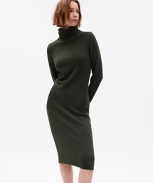 GAP | CashSoft カシミヤタッチ タートルネック ミディ セーターワンピース(ワンピース)