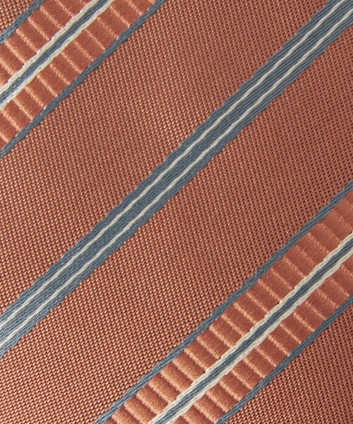 green label relaxing（グリーンレーベルリラクシング）の「ネクタイチーフセット/ ストライプ ML（ネクタイ・キッズ・オレンジ/コバルトブルー/ダークグリーン・L/M）」の12枚目の写真