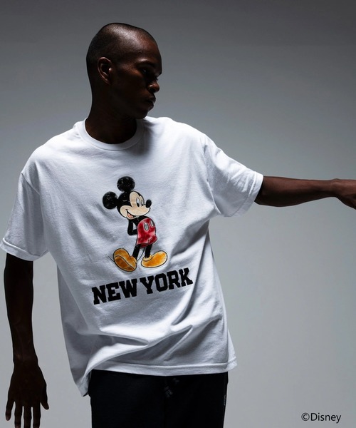BOW WOW（バウワウ）の「×RECOGNIZE MICKEY MOUSE NEW YORK TEE（Tシャツ/カットソー・メンズ・ホワイト・M/L/XL）」の2枚目の写真