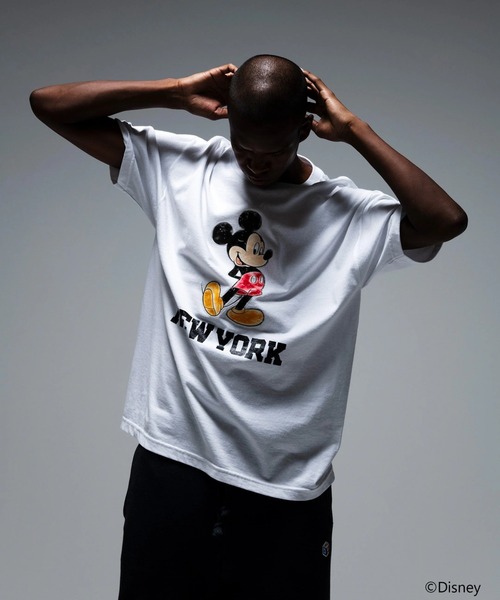 BOW WOW（バウワウ）の「×RECOGNIZE MICKEY MOUSE NEW YORK TEE（Tシャツ/カットソー・メンズ・ホワイト・M/L/XL）」の3枚目の写真