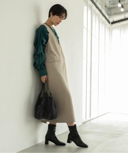 OPAQUE.CLIP(オペークドットクリップ)の「◆【フェイクファー/キルティング】くり手ミドルトートバッグ(トートバッグ・レディース・グレー/ベージュ系その他2/ブラック/チャコール/グリーン系その他3/ベージュ・00)」の15枚目の写真