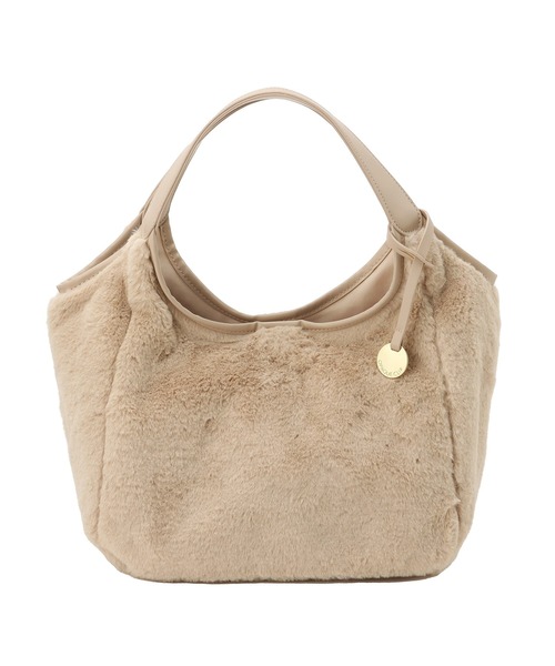 OPAQUE.CLIP(オペークドットクリップ)の「◆【フェイクファー/キルティング】くり手ミドルトートバッグ(トートバッグ・レディース・グレー/ベージュ系その他2/ブラック/チャコール/グリーン系その他3/ベージュ・00)」の5枚目の写真