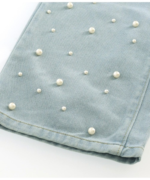 CHILLE（チル）の「パール　デニムストレートパンツ（デニムパンツ・レディース・ブルー・S/M）」の14枚目の写真