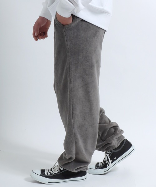 Salong hameu(サロン ハミュー)の「シルキーボアフリースパンツ メンズ レディース/イージーパンツ/ルームウェア(その他パンツ・メンズ・チャコールグレー/ネイビー/ブラック/モカ・M/L/LL)」の12枚目の写真