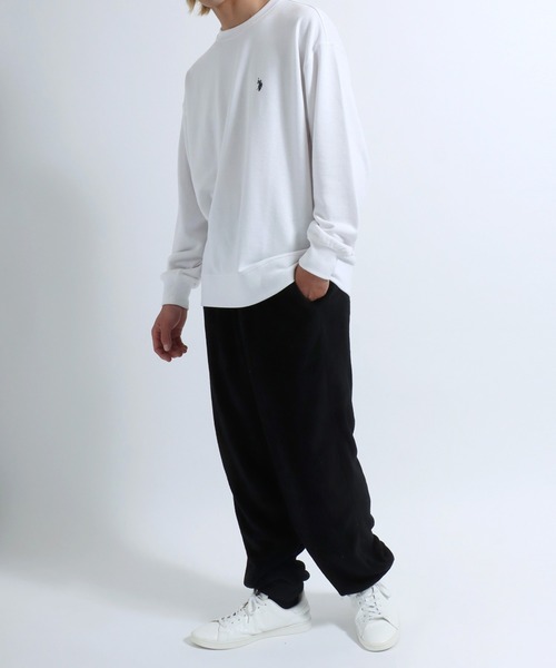 Salong hameu(サロン ハミュー)の「シルキーボアフリースパンツ メンズ レディース/イージーパンツ/ルームウェア(その他パンツ・メンズ・チャコールグレー/ネイビー/ブラック/モカ・M/L/LL)」の10枚目の写真