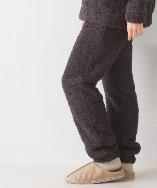 OMNES（オムネス）の「あったかふわシャギーパンツ（その他パンツ・レディース・ホワイト×ブルー/チャコール/ピンク/ネイビー・MEDIUM/LARGE）」の10枚目の写真