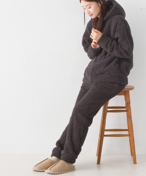 OMNES（オムネス）の「あったかふわシャギーパンツ（その他パンツ・レディース・ホワイト×ブルー/チャコール/ピンク/ネイビー・MEDIUM/LARGE）」の12枚目の写真