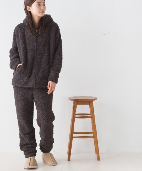 OMNES（オムネス）の「あったかふわシャギーパンツ（その他パンツ・レディース・ホワイト×ブルー/チャコール/ピンク/ネイビー・MEDIUM/LARGE）」の14枚目の写真