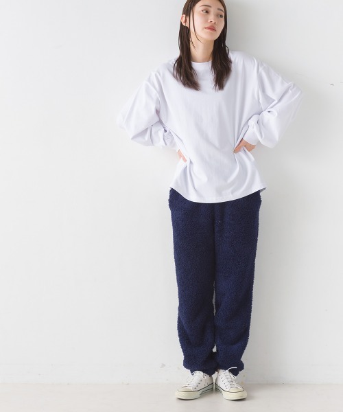 OMNES（オムネス）の「あったかふわシャギーパンツ（その他パンツ・レディース・ホワイト×ブルー/チャコール/ピンク/ネイビー・MEDIUM/LARGE）」の17枚目の写真