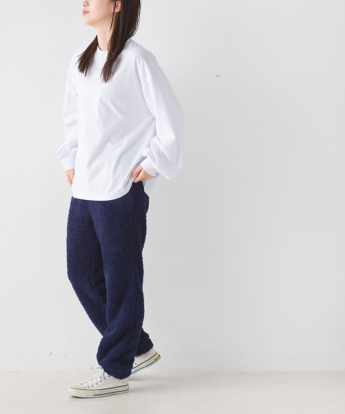 OMNES（オムネス）の「あったかふわシャギーパンツ（その他パンツ・レディース・ホワイト×ブルー/チャコール/ピンク/ネイビー・MEDIUM/LARGE）」の19枚目の写真