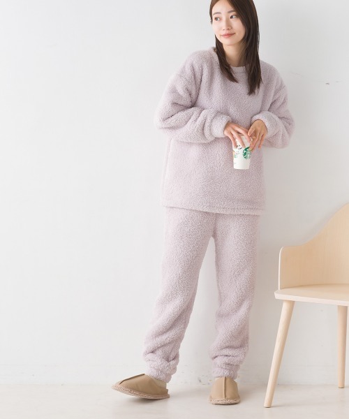 OMNES（オムネス）の「あったかふわシャギーパンツ（その他パンツ・レディース・ホワイト×ブルー/チャコール/ピンク/ネイビー・MEDIUM/LARGE）」の20枚目の写真