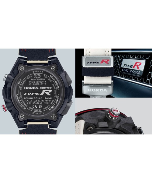 EDIFICE(エディフィス)の「Honda TYPE R Edition / ECB-2200HTR-1AJR(アナログ腕時計・メンズ・ブラック×ホワイト・FREE)」の8枚目の写真
