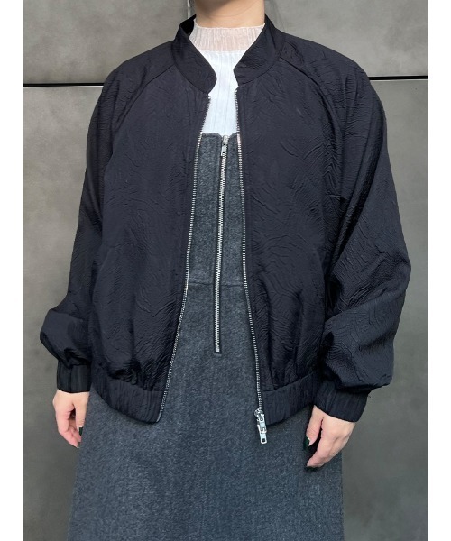 Ayla（アイラ）の「テキスタイルジップブルゾン（ブルゾン・レディース・ブラック/グレー・FREE）」の13枚目の写真