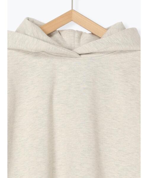 Samansa Mos2(サマンサ モスモス)の「裏起毛コクーンパーカー(Tシャツ/カットソー・レディース・チャコールグレー/グレー/キナリ・F)」の5枚目の写真